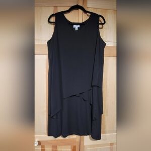Susan Graver Short Black Dress Size LP